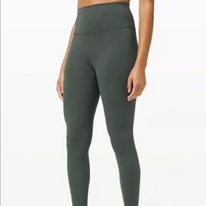 PLUS SIZE LULULEMON WUNDER TRAIN HR HIGH RISE TIGHT LEGGINGS SAGE GREEN 18 20